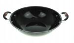 7&7 fekete wok fülekkel 37x30x9 cm BLS-147 (40)
