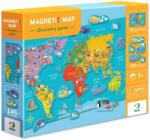 dodo Puzzle magnetic Harta lumii Dodo Toys (4820198243548) Puzzle
