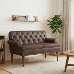 vidaXL Canapea cu capitonaj butonat Maro 120 x 65 x 77 cm GartenMobel Dekor (42041858)