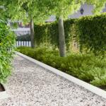 vidaXL Margine pentru gazon 30 pcs 102 x 10 x 4 cm Otel Alb GartenMobel Dekor (8008747)
