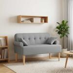 vidaXL Canapea cu capitonaj butonat Gri deschis 120 x 65 x 79 cm GartenMobel Dekor (42041809)