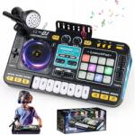 Bedee Dj Mikrofon Szett Gyerekeknek, Állvány, MIX Konzol Hangeffektekkel (DJ Party Mixer Gift)