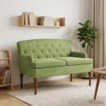 vidaXL Canapea cu capitonaj butonat Verde deschis 111 x 65 x 79 cm GartenMobel Dekor (42041846)