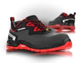 VM Footwear MILWAUKEE 8185-S3 ESD / Biztonsági antisztatikus ESD alacsony szárú cipő S3 - fekete/piros 43 (8185-S3ESD-43)
