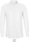 Neoblu 3777 BASILE MEN / Férfi hosszú ujjú piké ing - optikai fehér XL (243777z1504)