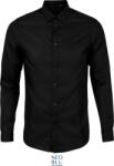Neoblu 3182 BLAISE MEN / Férfi mikroszálas hosszú ujjú ing - mélyfekete 4XL (243182n1114)