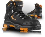 VM Footwear LOS ANGELES 6440-S3 / Teljes bőr bokára nyúló munkavédelmi bakancs, S3 HRO - fekete, 45 (6440-S3-45)