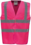 Yoko hi-vis hvw100 / Предпазна жилетка - розова xl (79w10004804)