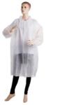 PROFOD PD-PLAST / Eldobható köpeny patenttal - fehér XXXL (prof_PD-PLAST-W-XXXL)