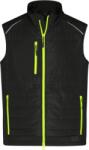 Daiber JN 1822 / Férfi hibrid mellény - fekete/neonsárga 6XL (021822d8716)