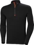 Helly Hansen LIFA 75107 / Férfi funkcionális, negyedes cipzáras merinógyapjú póló - fekete XXL (59510700205)