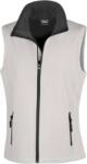 Result R 232F / Női kétrétegű softshell mellény - fehér/fekete XS (30232F91000)
