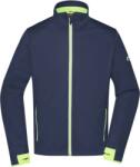 Daiber JN 1126 / Férfi 3 rétegű softshell kabát - sötétkék/élénk sárga L (021126r0203)