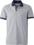 Daiber JN 706 / Férfi jersey melange pólóing - szürke heather/sötétkék S (020706o9501)