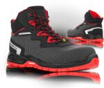 VM Footwear SACRAMENTO 8180-S3 ESD / Bokavédő ESD bakancs S3 - fekete/piros 38 (8180-S3ESD-38)
