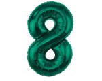  Zöld B&C Bottle Green 8-as szám fólia lufi 85 cm (MLG190298) - eking