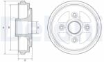 DELPHI Tambur frana DELPHI BF602 (BF602) - fixbox