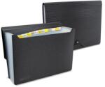 Rapesco Dosar acordeon, A4, PP, 13 compartimente, RAPESCO "Eco GRS Recycled", negru mat (1843)