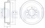 DELPHI Tambur frana DELPHI BF635 (BF635) - fixbox