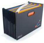 Rapesco Dosar acordeon, A4+, PP, 13 compartimente, RAPESCO "SupaFile Plus", negru 1552 (1552)