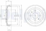 DELPHI Tambur frana DELPHI BF136 (BF136) - fixbox