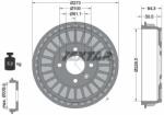 TEXTAR Tambur frana TEXTAR 94046100 (94046100) - fixbox