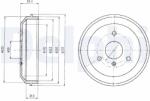 DELPHI Tambur frana DELPHI BF465 (BF465) - fixbox