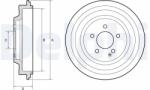 DELPHI Tambur frana DELPHI BF667 (BF667) - fixbox