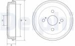 DELPHI Tambur frana DELPHI BF588 (BF588) - fixbox