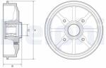 DELPHI Tambur frana DELPHI BFR484 (BFR484) - fixbox
