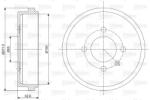 VALEO Tambur frana VALEO 237073 (237073)