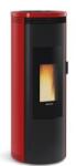 La Nordica-Extraflame Amika 8 kw bordeaux top steel