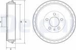 DELPHI Tambur frana DELPHI BF564 (BF564) - fixbox