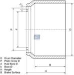 DT Spare Parts Tambur frana DT Spare Parts 1.18705 (1.18705) - fixbox