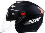 Fixato Casca Moto/Scuter FIXATO BK, Vizieră Dubla, Protecție UV, Ventilație Superioara, marime universala 54-59cm, Negru mat (casca-001-negru-mat)