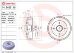 BREMBO Tambur frana BREMBO 14. B422.10 (14.B422.10)