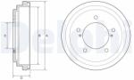 DELPHI Tambur frana DELPHI BF647 (BF647) - fixbox