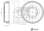 Febi Bilstein Tambur frana FEBI BILSTEIN 194779 (194779) - fixbox