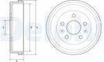 DELPHI Tambur frana DELPHI BF597 (BF597) - fixbox