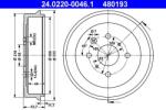 ATE Tambur frana ATE 24.0220-0046.1 (24.0220-0046.1) - fixbox