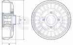 DELPHI Tambur frana DELPHI BFR621 (BFR621) - fixbox
