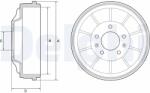 DELPHI Tambur frana DELPHI BF562 (BF562) - fixbox