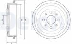 DELPHI Tambur frana DELPHI BF619 (BF619) - fixbox