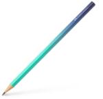 Faber-Castell Creion grafit B triunghiular, fara radiera, Faber Castell Flow, Albastru-Turcoaz 1184034 (FC118403)