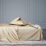 Kotonia Home Cearceaf de pat Kotonia Home Hotel - 220×240 cm, 100% bumbac, Damasc DeLux Saten, beige (004502)