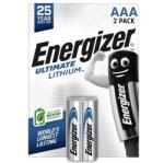 Energizer ultimate lithium tartós elem (aaa, lr03, 1.5v, lítium) 2db/csomag (E301535601)