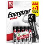Energizer max tartós elem (aaa, lr03, 1.5v, alkáli) 5db/csomag (E303326200)