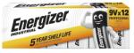 Energizer industrial tartós elem (6lr61, 9v, alkáli) 12db/csomag (E000191212)