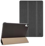 Tactical IPAD 11 (2025) book trifold tok álló, bőr hatású (aktív flip, oldalra nyíló, trifold, asztali tartó) fekete (57983112649)