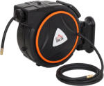 HOMCOM Tambur Automat Retractabil pentru Furtun 20 m, Montare pe Perete, Pivotant 180°, Negru și Portocaliu | Aosom Romania (B40-036V00OG)